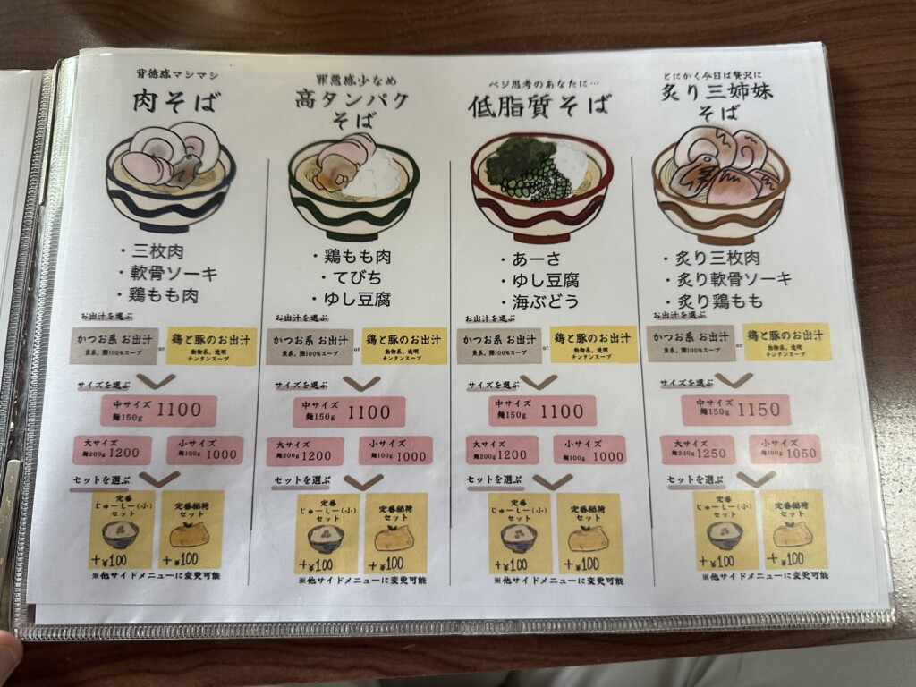 テーマ別そばメニュー