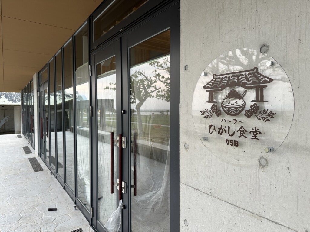 パーラーひがし食堂75Bのロゴ看板