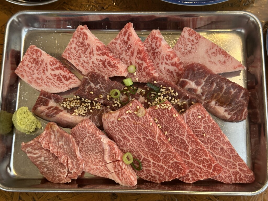 ヤキニクホルモンたなやの名物メニュー、たなや盛り