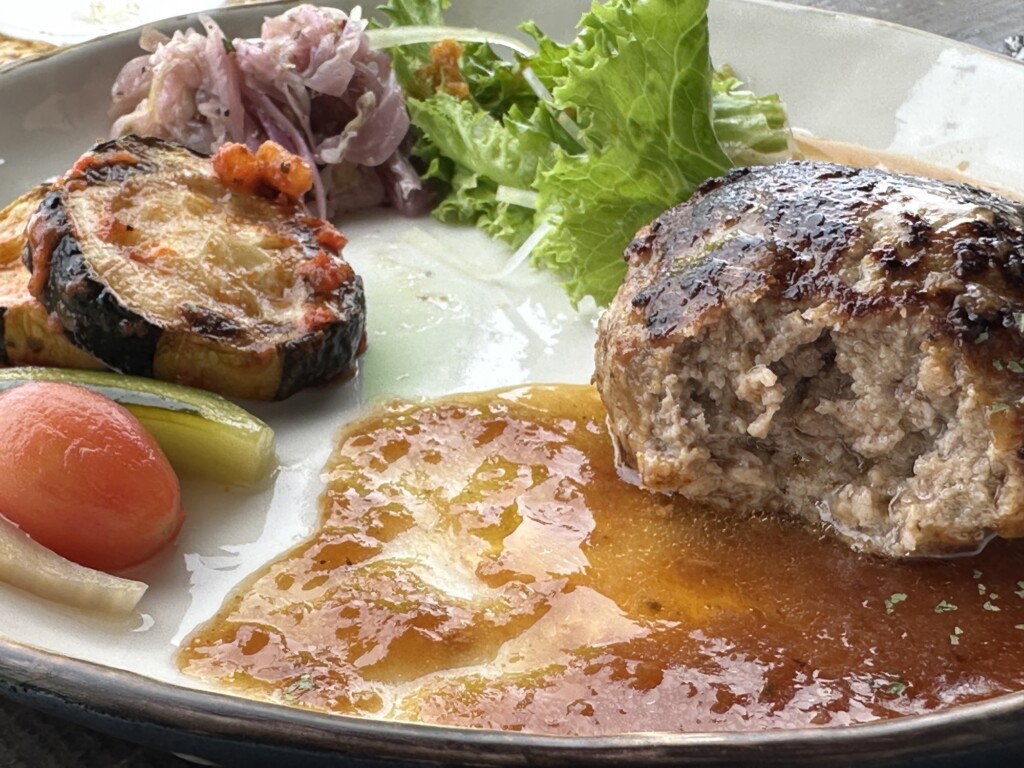 ハンバーグの断面