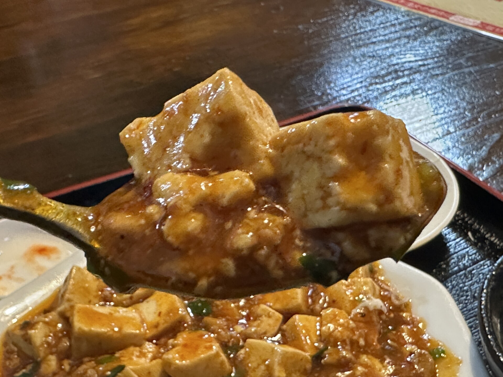 麻婆豆腐のアップ写真