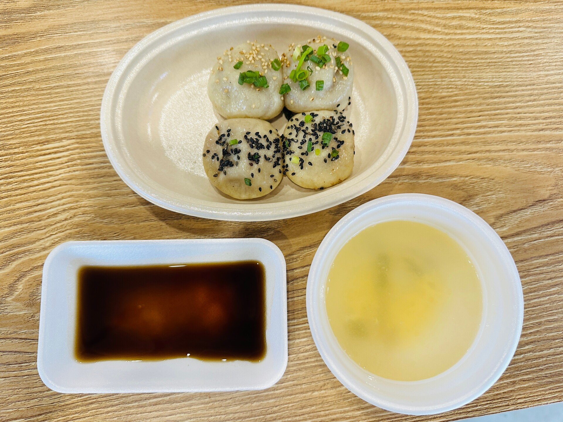 あぐー焼きまんじゅうとスープ・特製タレ